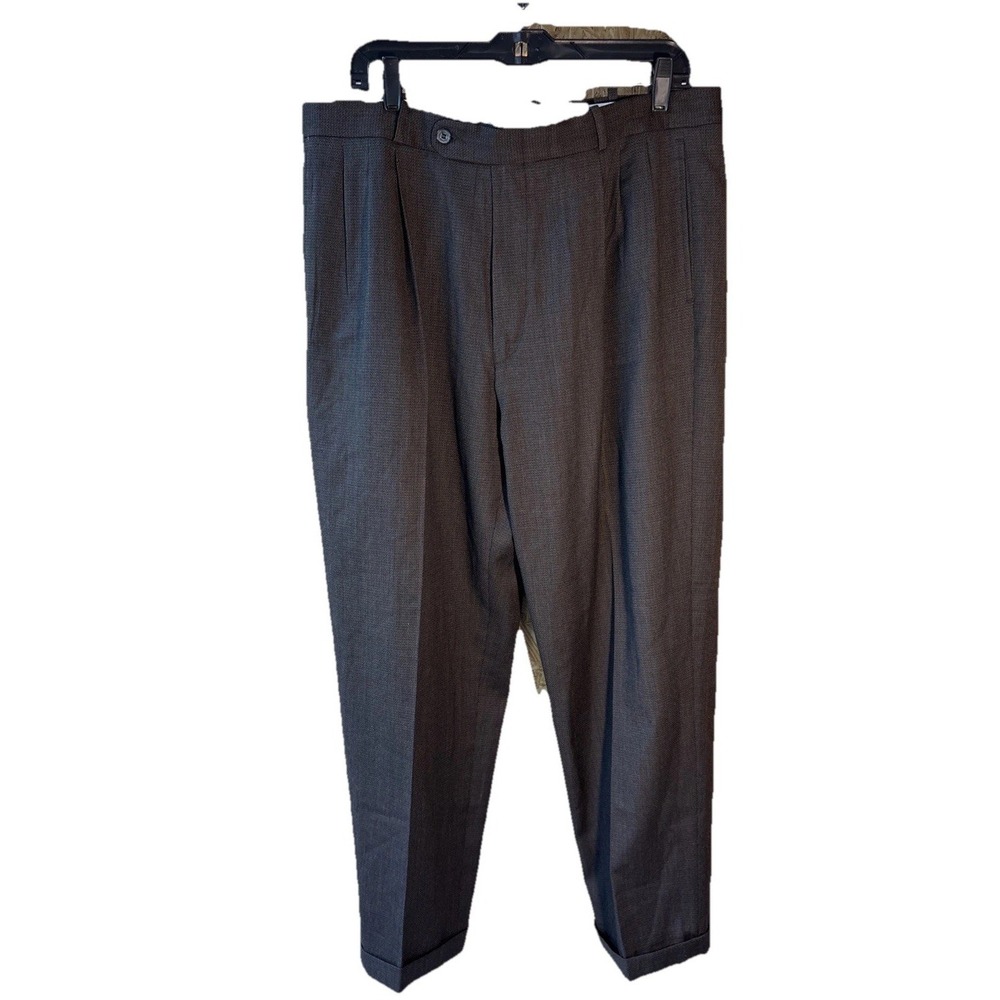 Vintage Barry Men's Slacks Dark Brown Size Dry Clean Only Cuffed Size 36 X 29
